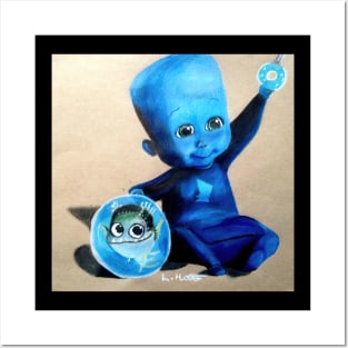 baby megamind loren hill Posters and Art